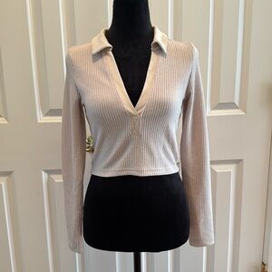 Long sleeve crop top